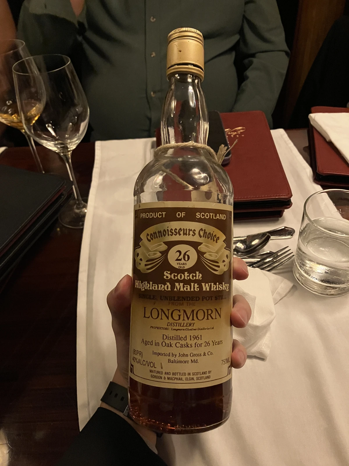 Longmorn 1961 bottle