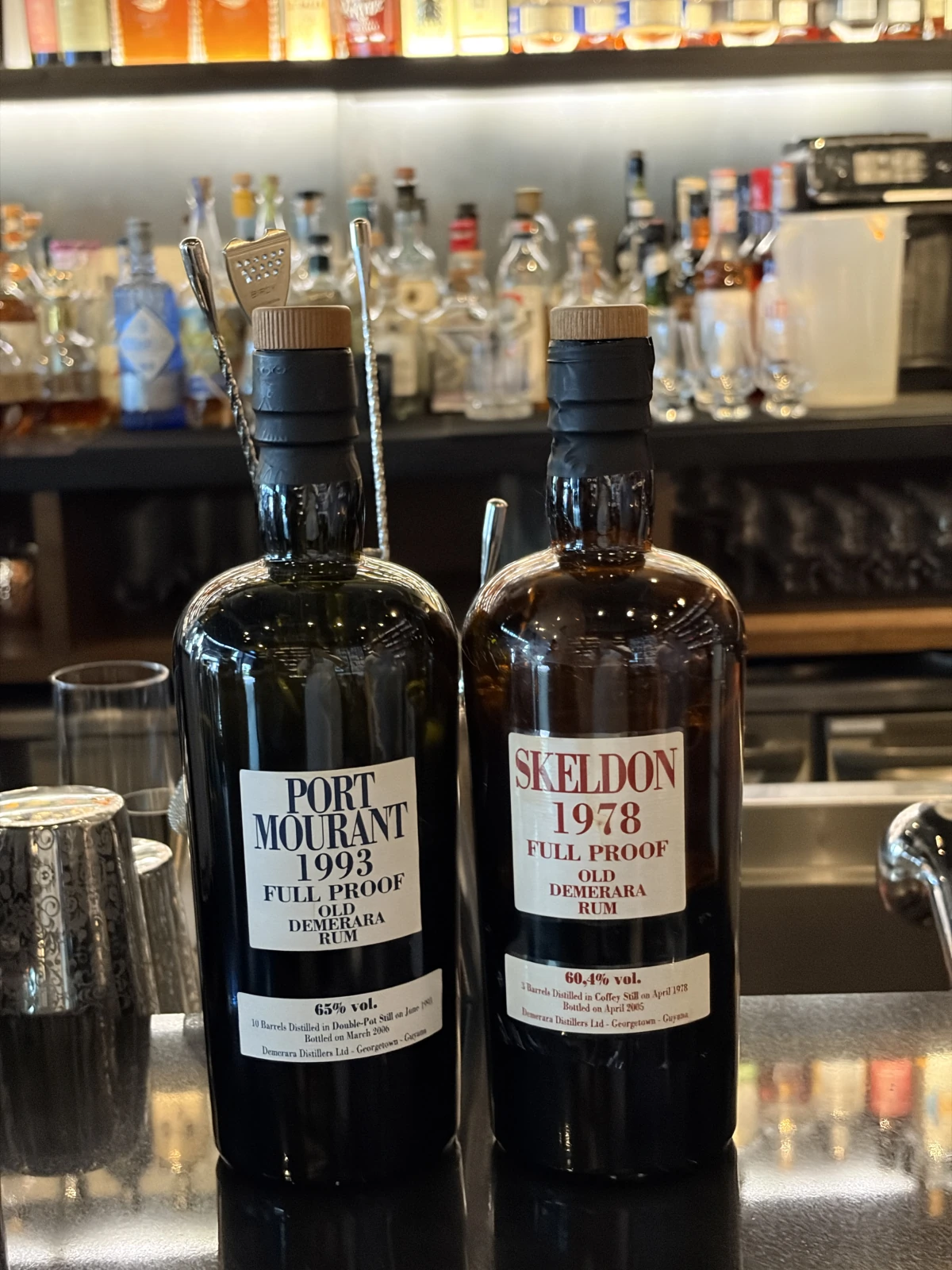 Port Mourant 1993 & Skeldon 1978 bottle