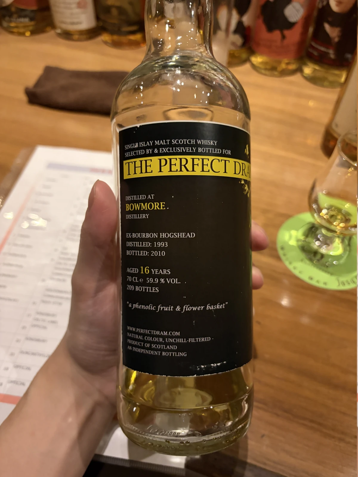 Bowmore 1993 bottle