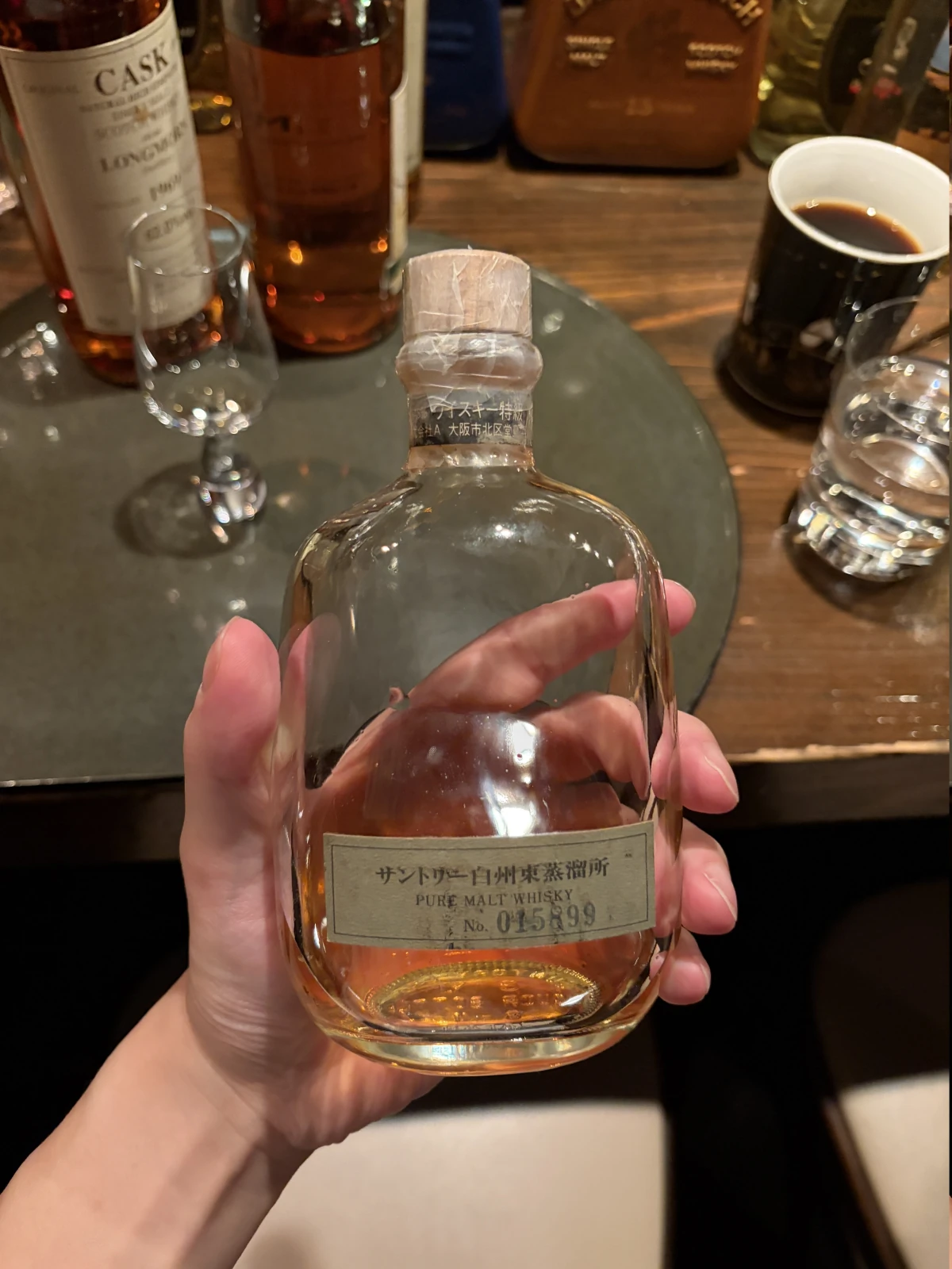 Hakushu Handfilled 1980s bottle