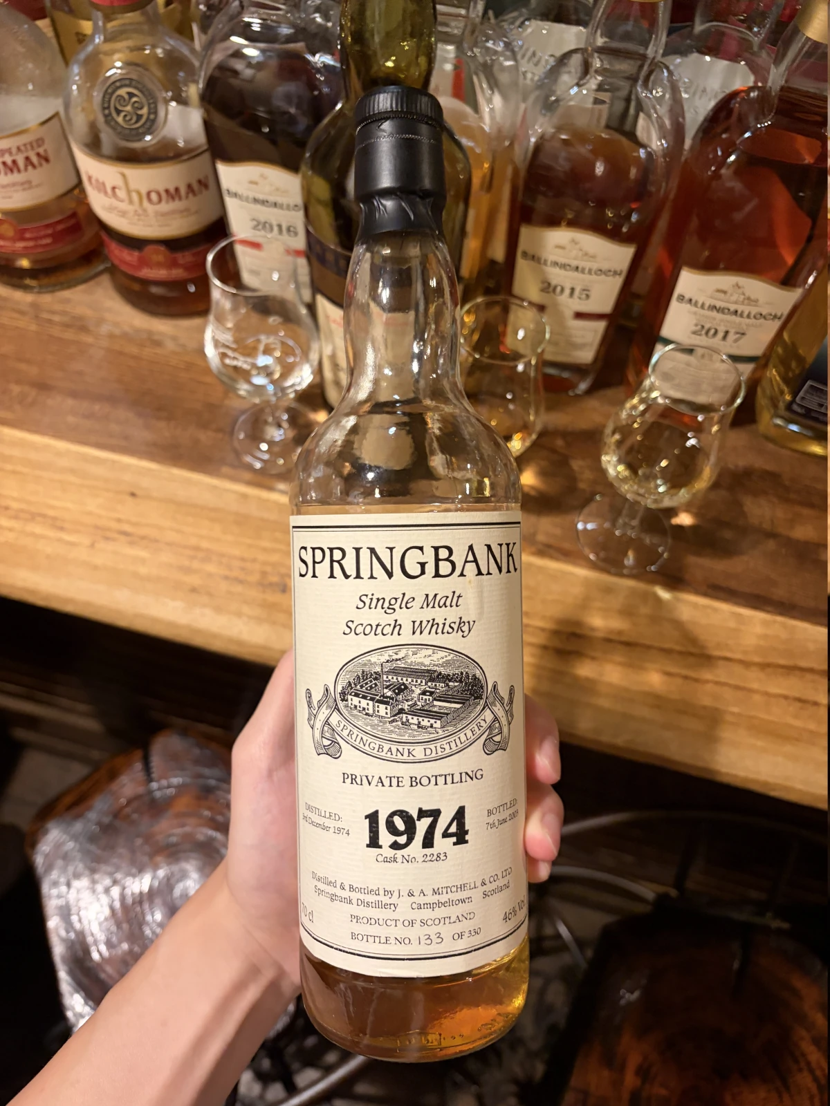 Springbank 1974 bottle